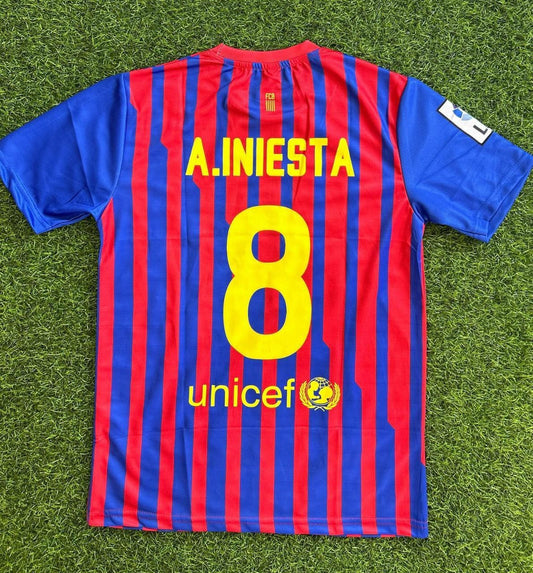 Andres Iniesta Barcelona Retro Jersey