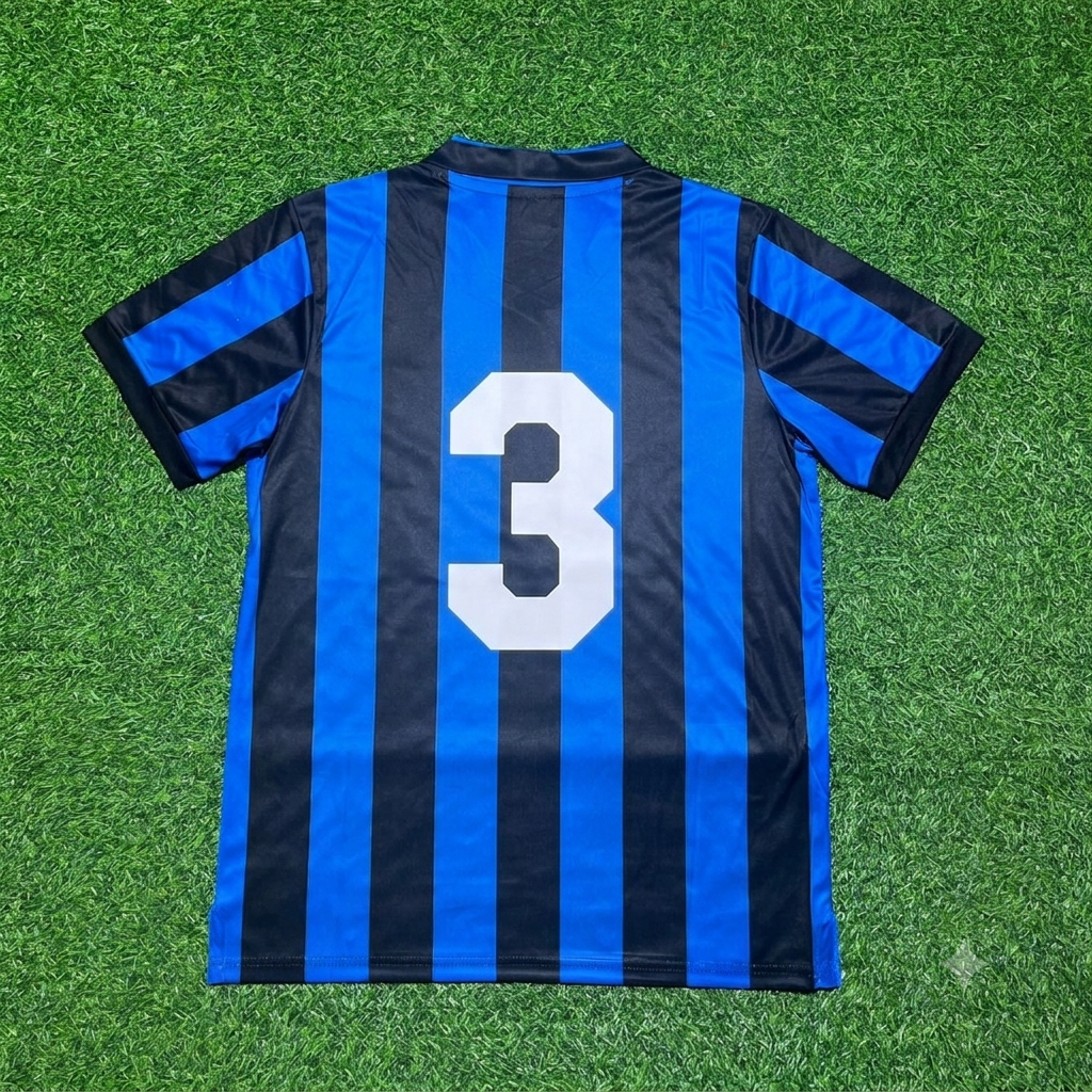 Andreas Brehme Inter 1988/1990 Retro Home Football Jersey Kit