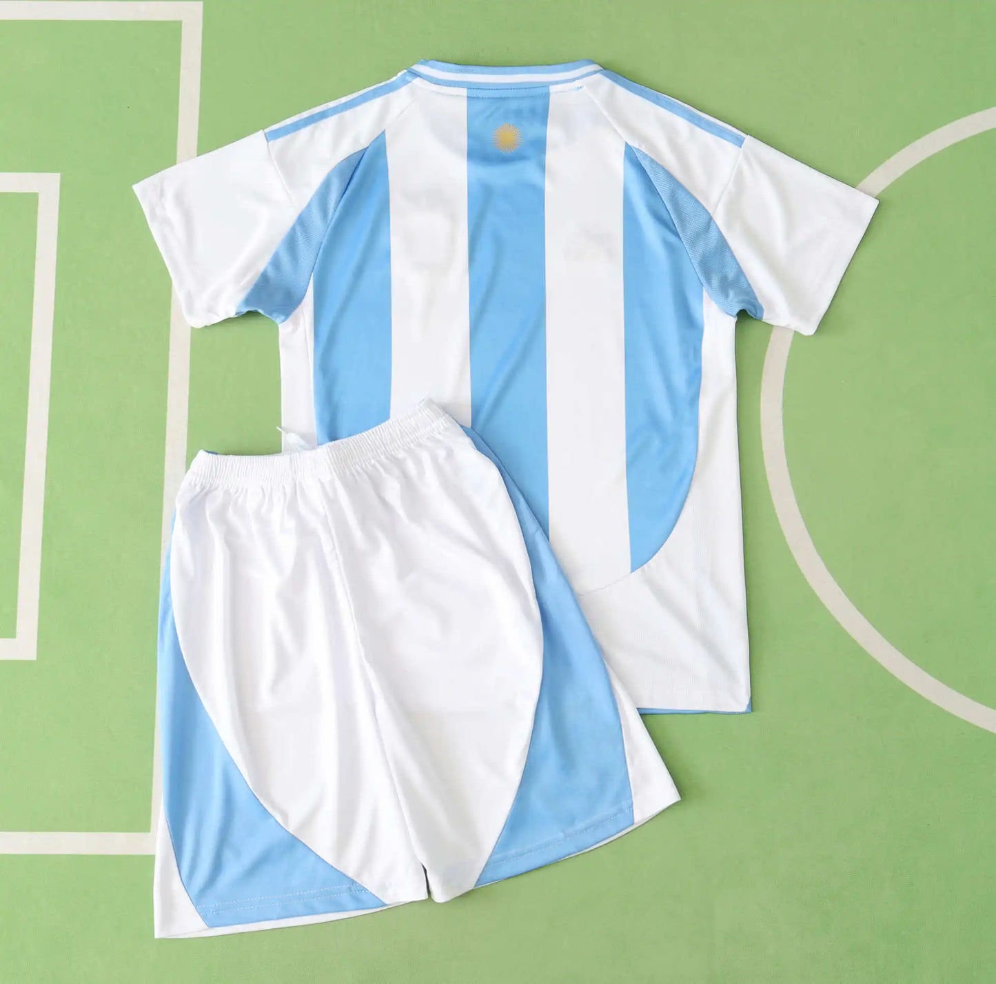 Lionel Messi Argentina Home Kids Kit Kindertrikot Maillot Enfant Kindertrui (Ages 3-13)