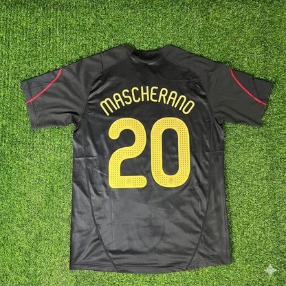 Javier Mascherano Liverpool 2009/10 Black Retro Football Jersey Kit