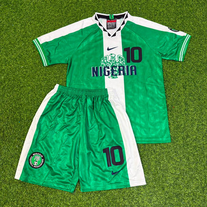 Jay Jay Okocha 10 Nigeria 1994 1996 Retro Kids Football Jersey
