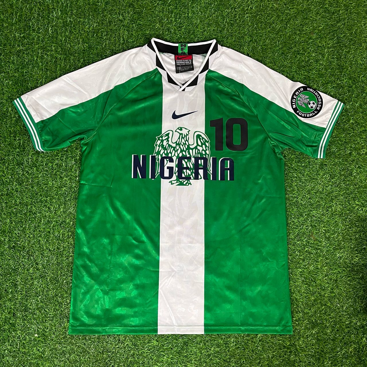 Jay-Jay Okocha 10 - Nigeria 1994 1996 Retro Kit Jersey Maillot Trikot