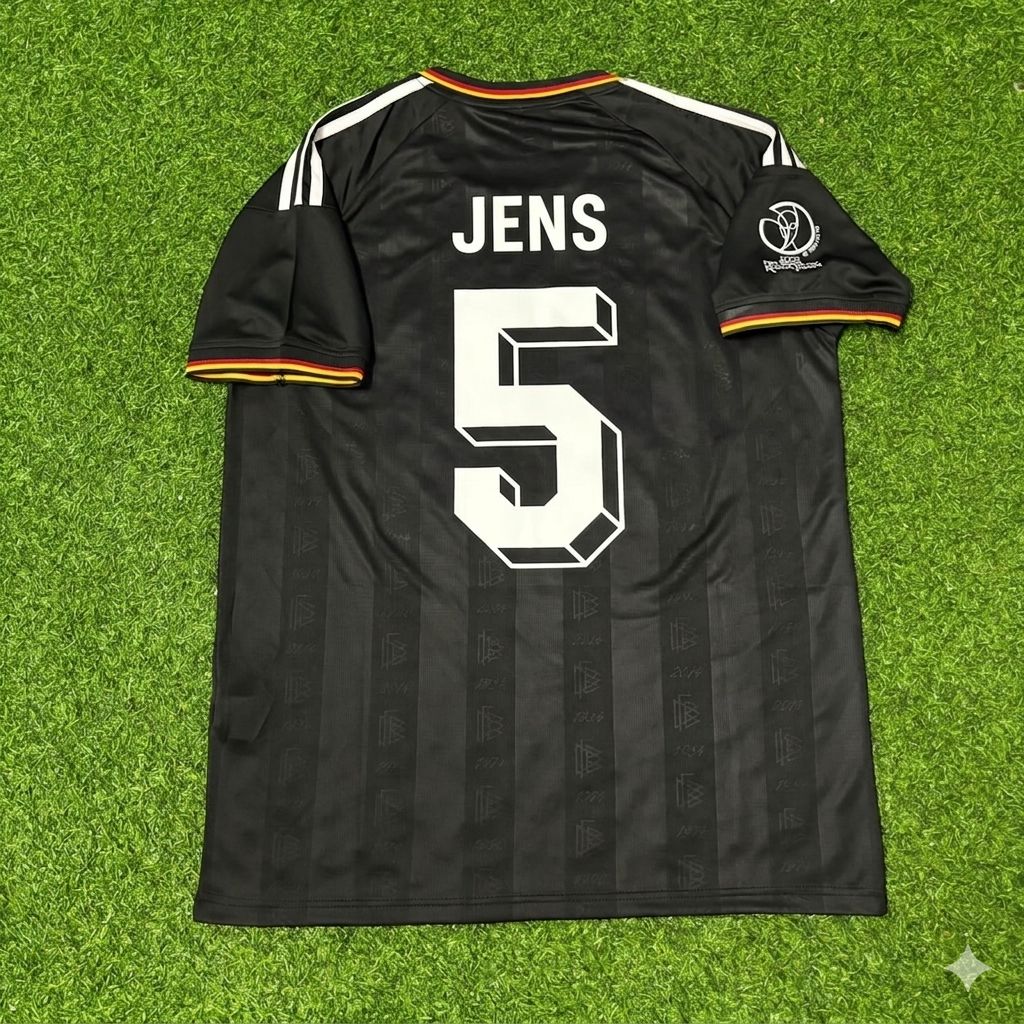 Germany World Cup 2002 Jens Nowotny Black Special Retro Football Jersey