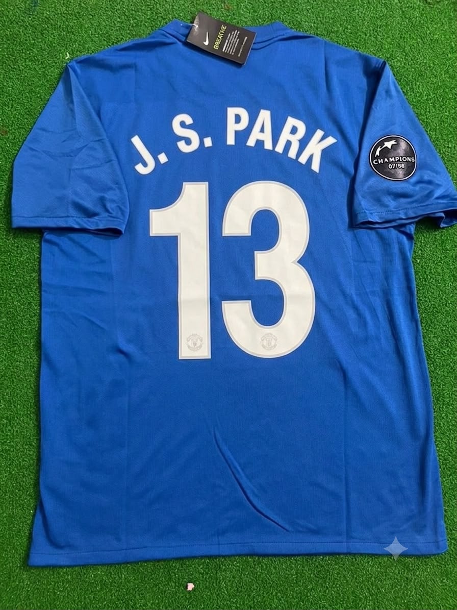 Park Ji-sung Manchester United 2008 Champions League Retro Football Jersey