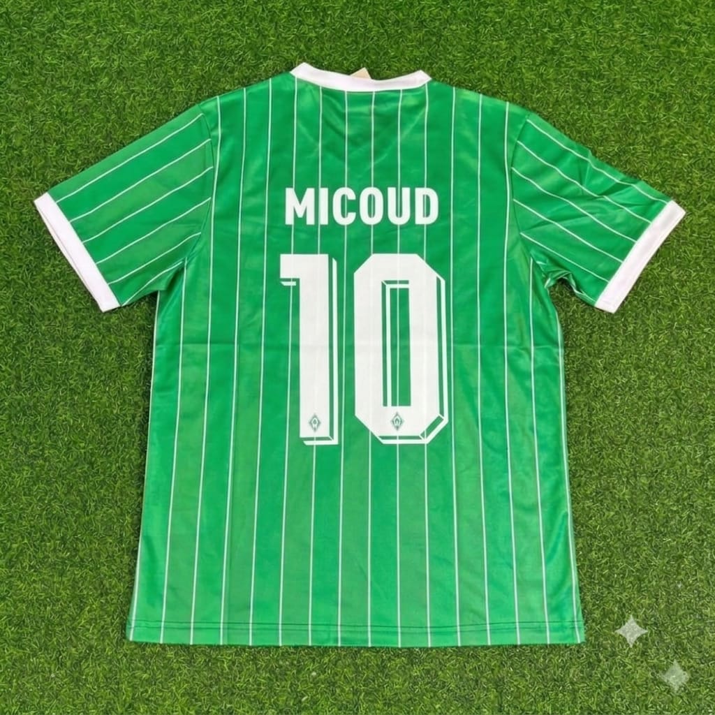 Johan Micoud Werder Bremen Commemorative Heim Retro Fußballtrikot Jersey