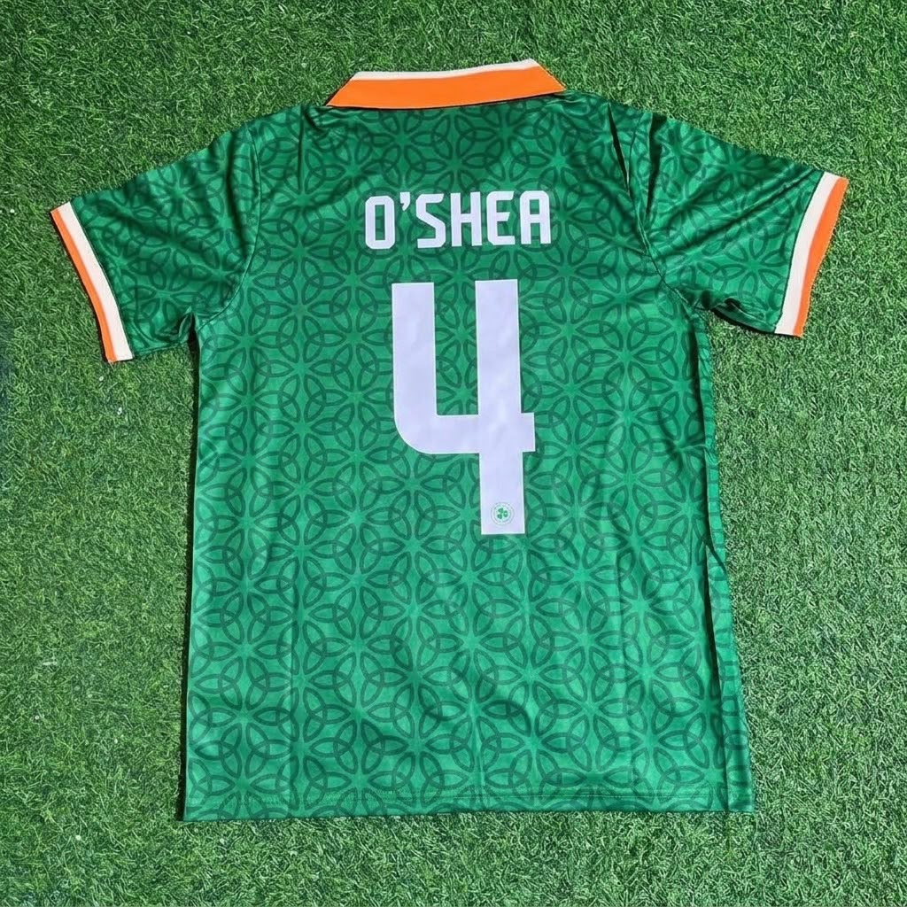 Ireland John O'Shea St.Patrick's Day Special Soccer Football Jersey