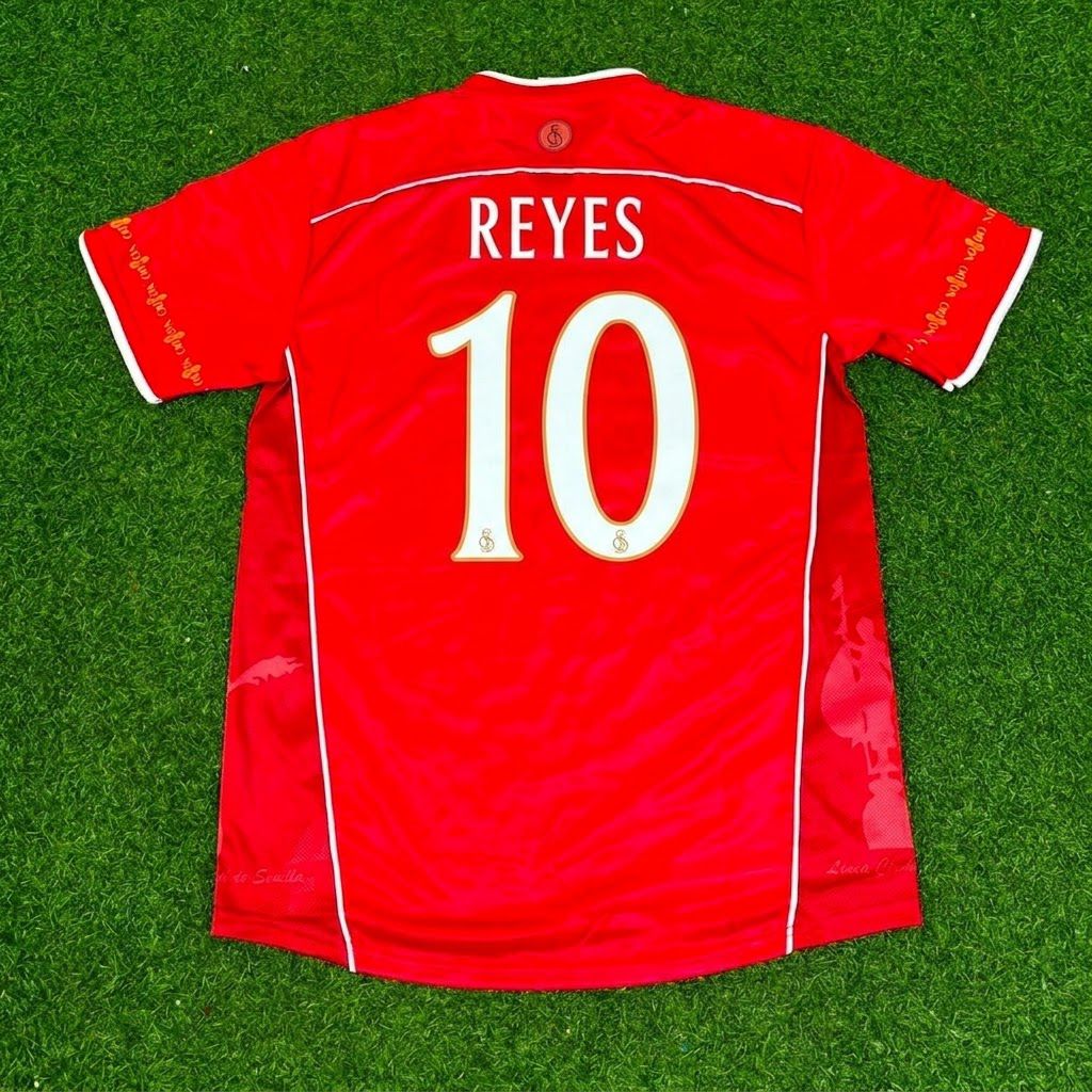 Jose Antonio Reyes Sevilla 2003-2004 Red Home Retro Football Jersey