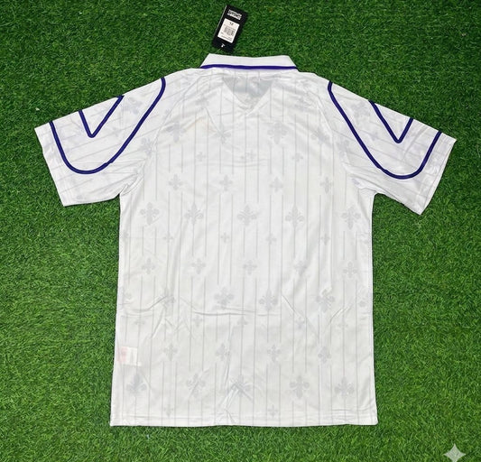 Fiorentina 1997-1998 White Retro Football Jersey Kit