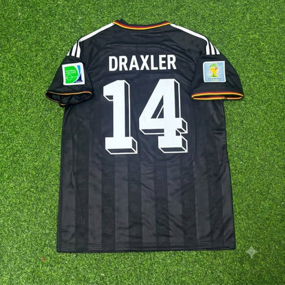 Germany World Cup 2014 Julian Draxler Special Edition Black Retro Football Jersey