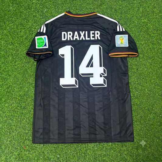 Germany World Cup 2014 Julian Draxler Special Edition Black Retro Football Jersey