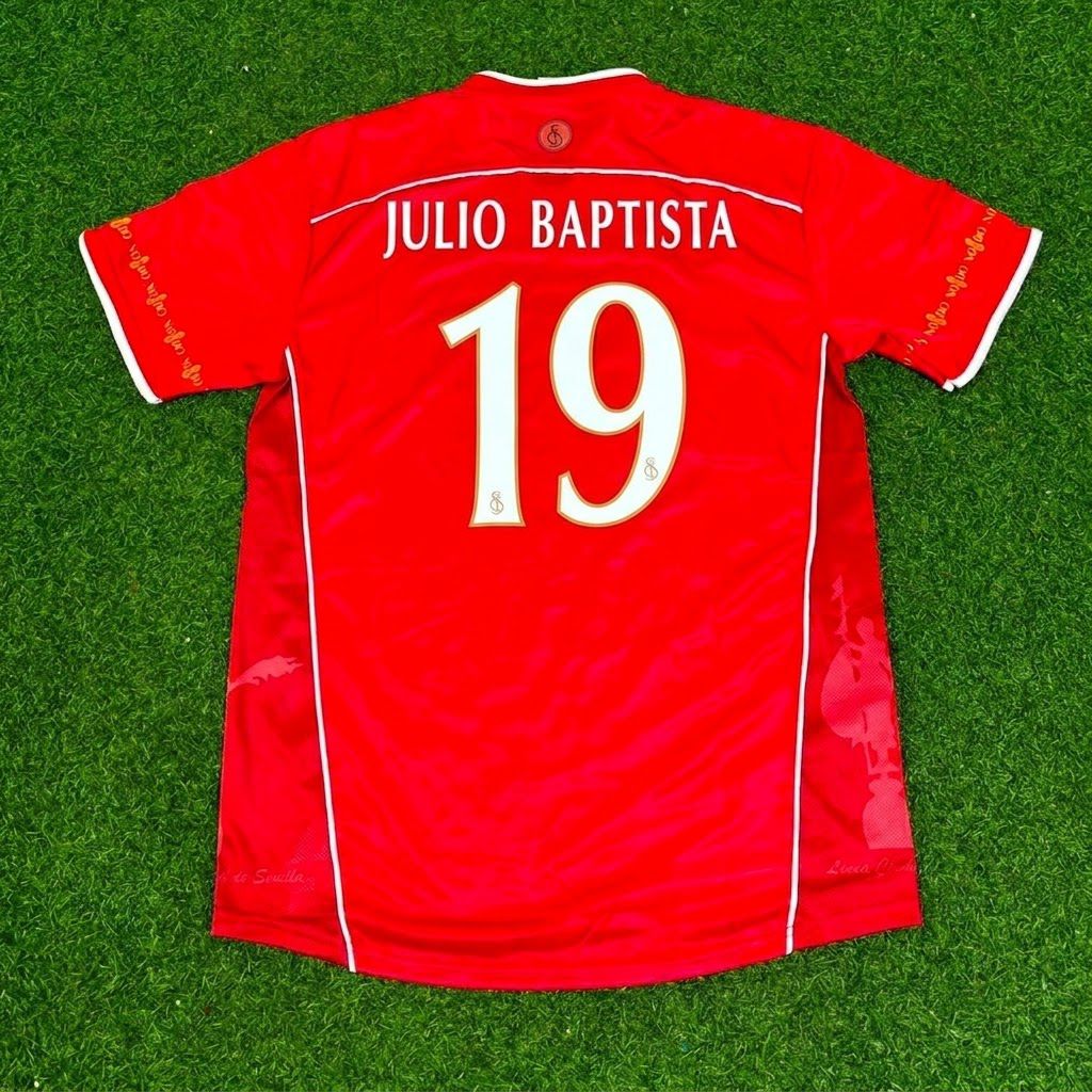 Julio Baptista Sevilla 2003-2004 Red Home Retro Football Jersey