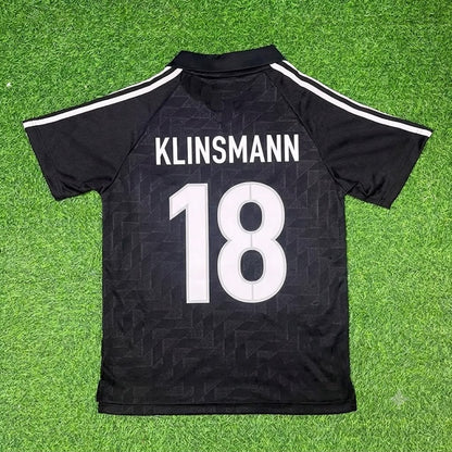 Jürgen Klinsmann Germany Deutschland Schwarzes Retro Fußballtrikot Jersey