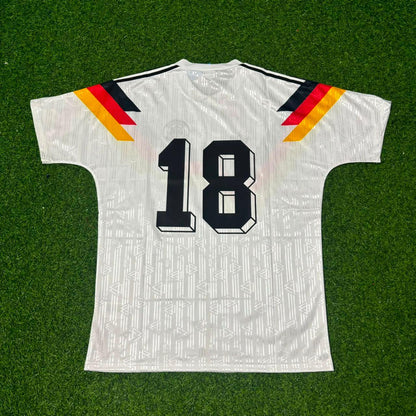 Germany World Cup 1990 Jürgen Klinsmann Deutschland Retro Fußballtrikot