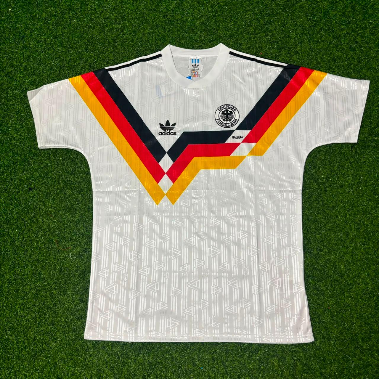 Germany World Cup 1990 Jürgen Klinsmann Deutschland Retro Fußballtrikot