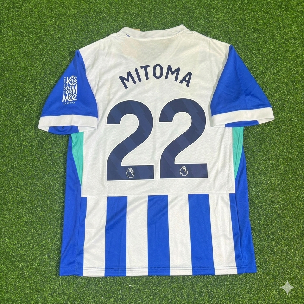 Kaoru Mitoma #22 Brighton 2026 Football Jersey