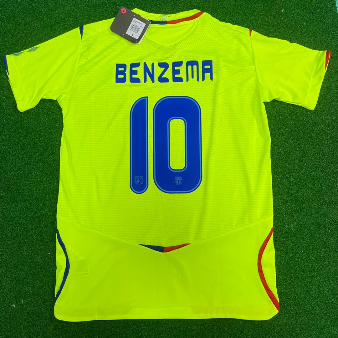 – Karim Benzema Olympique Lyon 2008–2009 Third Kit Jersey – | Trikot | Maillot Soccer Kit