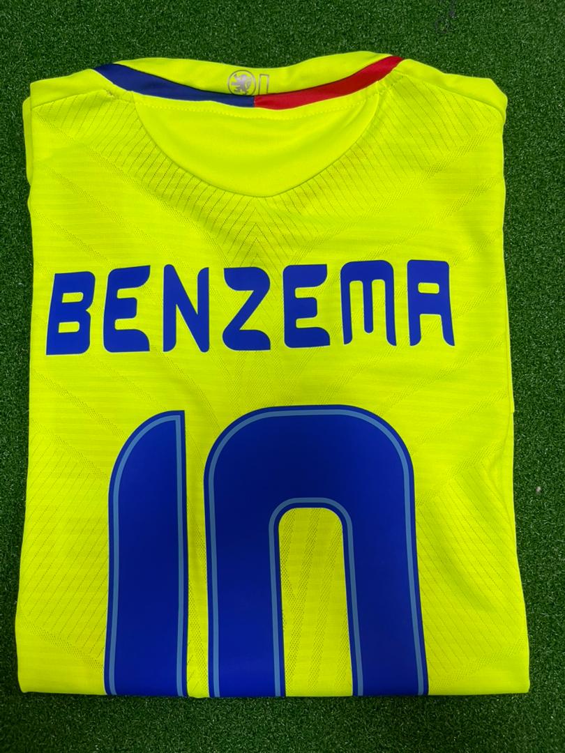 – Karim Benzema Olympique Lyon 2008–2009 Third Kit Jersey – | Trikot | Maillot Soccer Kit