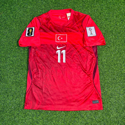 Turkey Türkiye World Cup 2026 Kenan Yıldız #11 - - Home Red - Football Jersey - Milli Forma