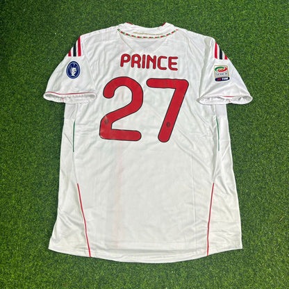 Kevin-Prince #70 Boateng Milan 2011-2012 White Away Retro Football Jersey Kit