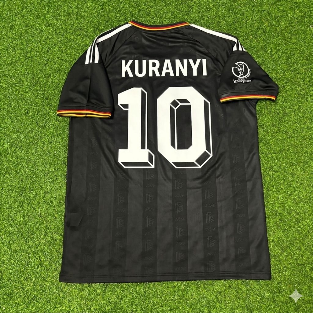 Germany World Cup 2002 Kevin Kuranyi Black Special Retro Football Jersey