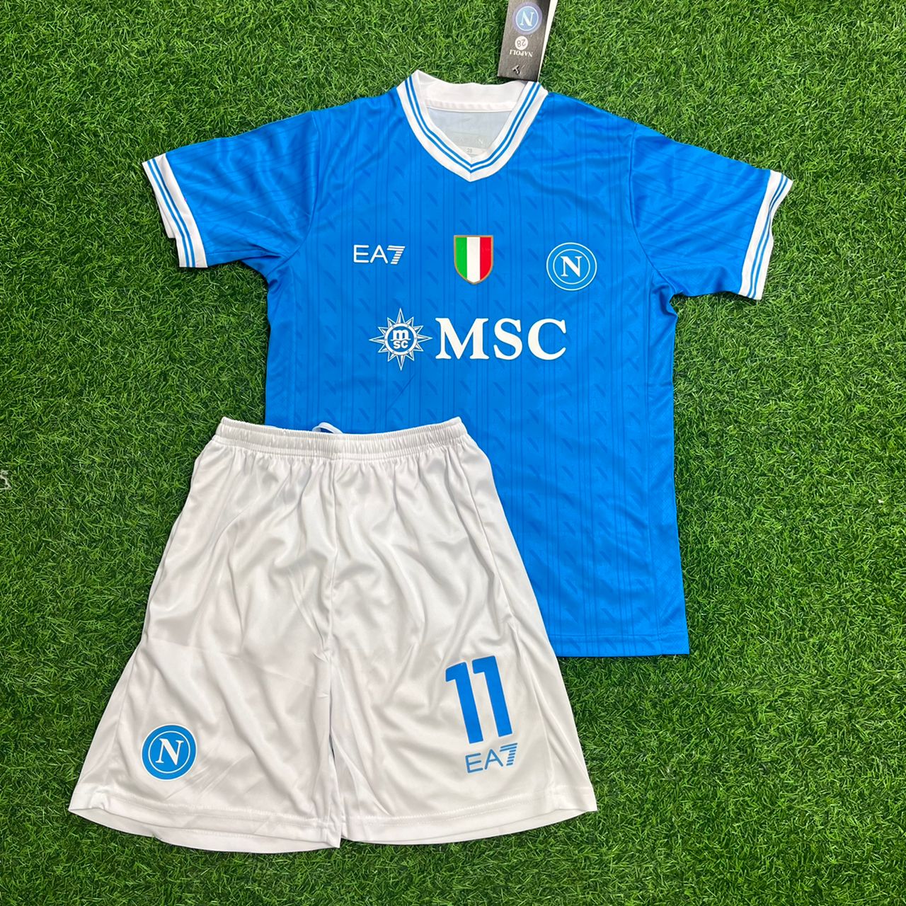 Kevin de Bruyne Napoli Home Home Blue New Football Jersey Kit Kinder