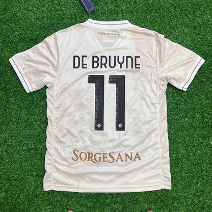 Kevin de Bruyne Napoli White New Football Jersey Kit