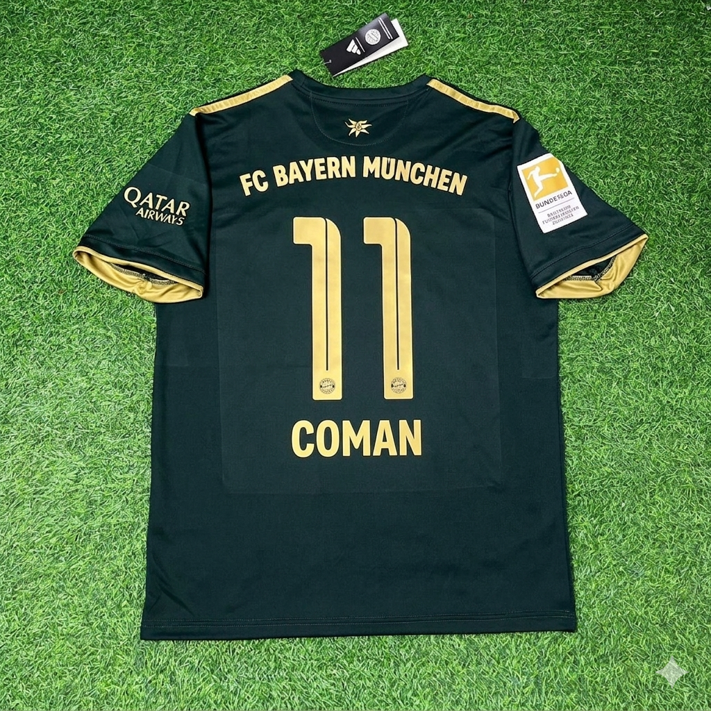 Kingsley Coman Bayern Munich 2021-2022 Oktoberfest Green Special Edition Football Jersey Kit