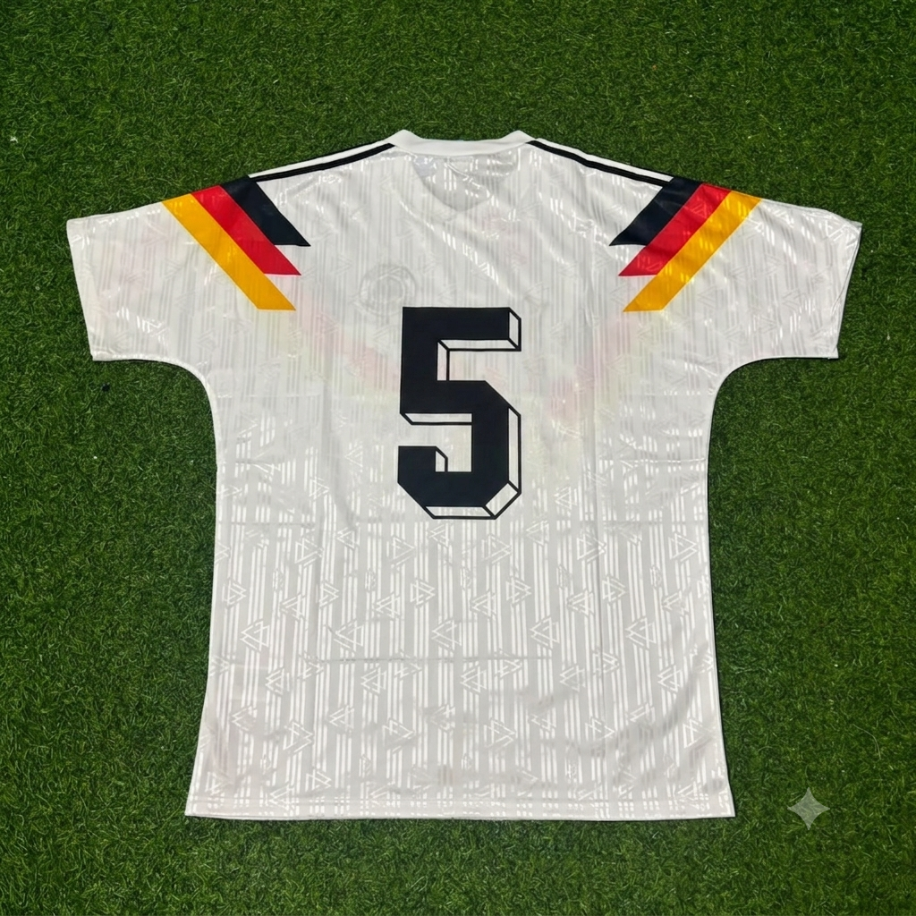 Germany World Cup 1990 Klaus Augenthaler Retro Football Jersey