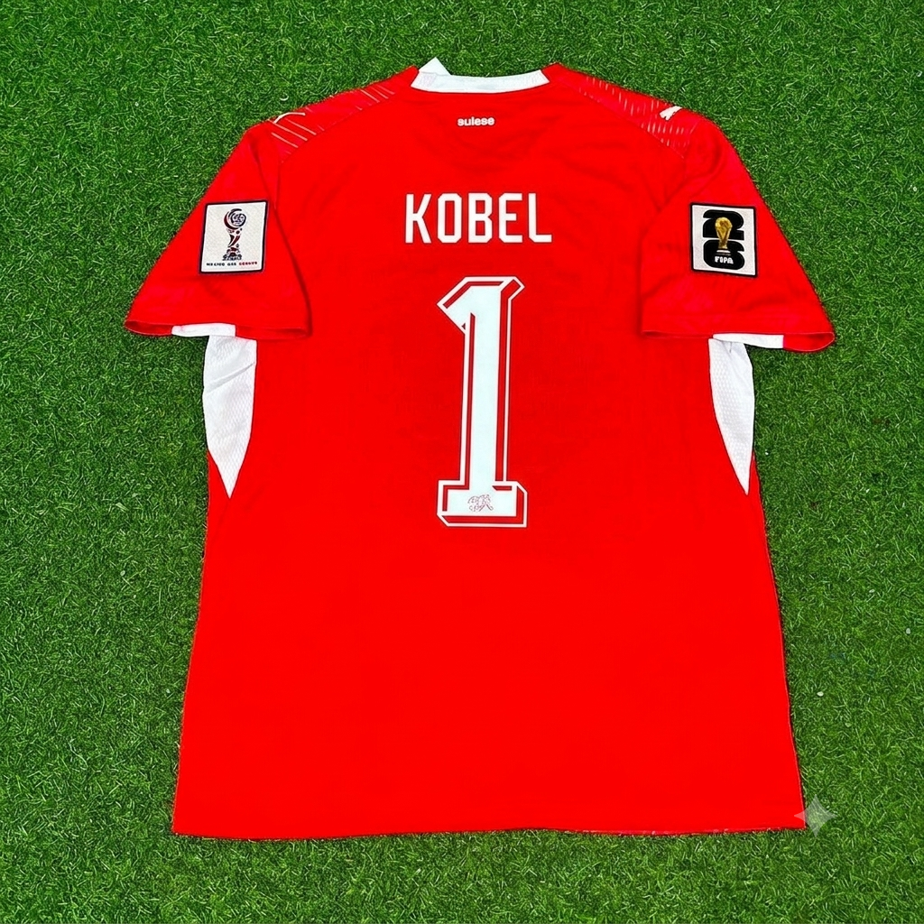Switzerland World Cup 2026 Gregor Kobel 1- Football Jersey Kit