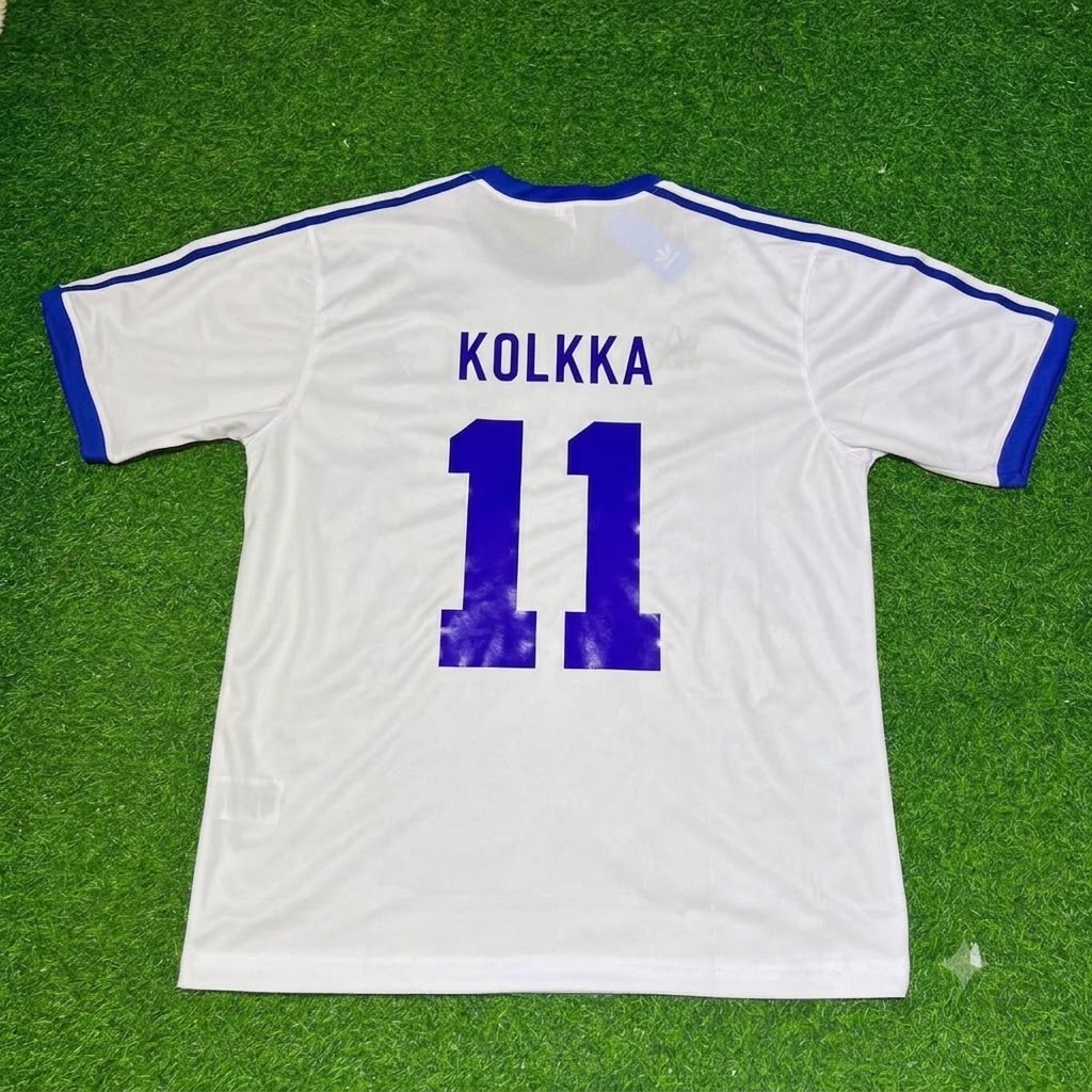 Joonas Kolkka Finland Home Retro Football Jersey