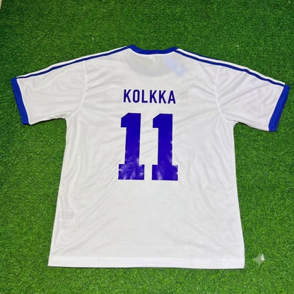 Joonas Kolkka Finland Home Retro Football Jersey