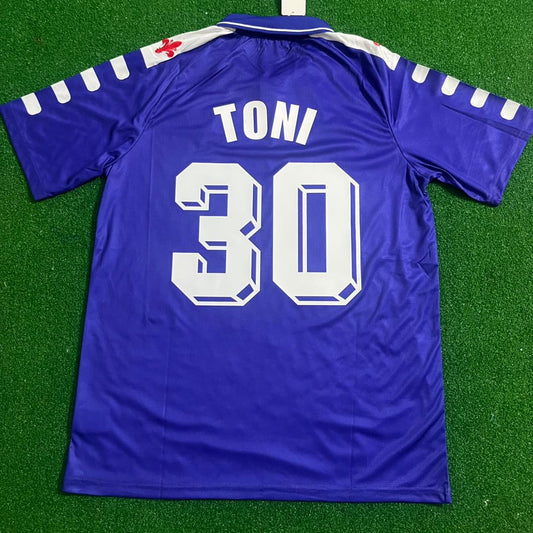 #30 Luca Toni Fiorentina Retro Purple Kit Jersey Trikot Soccer Kit