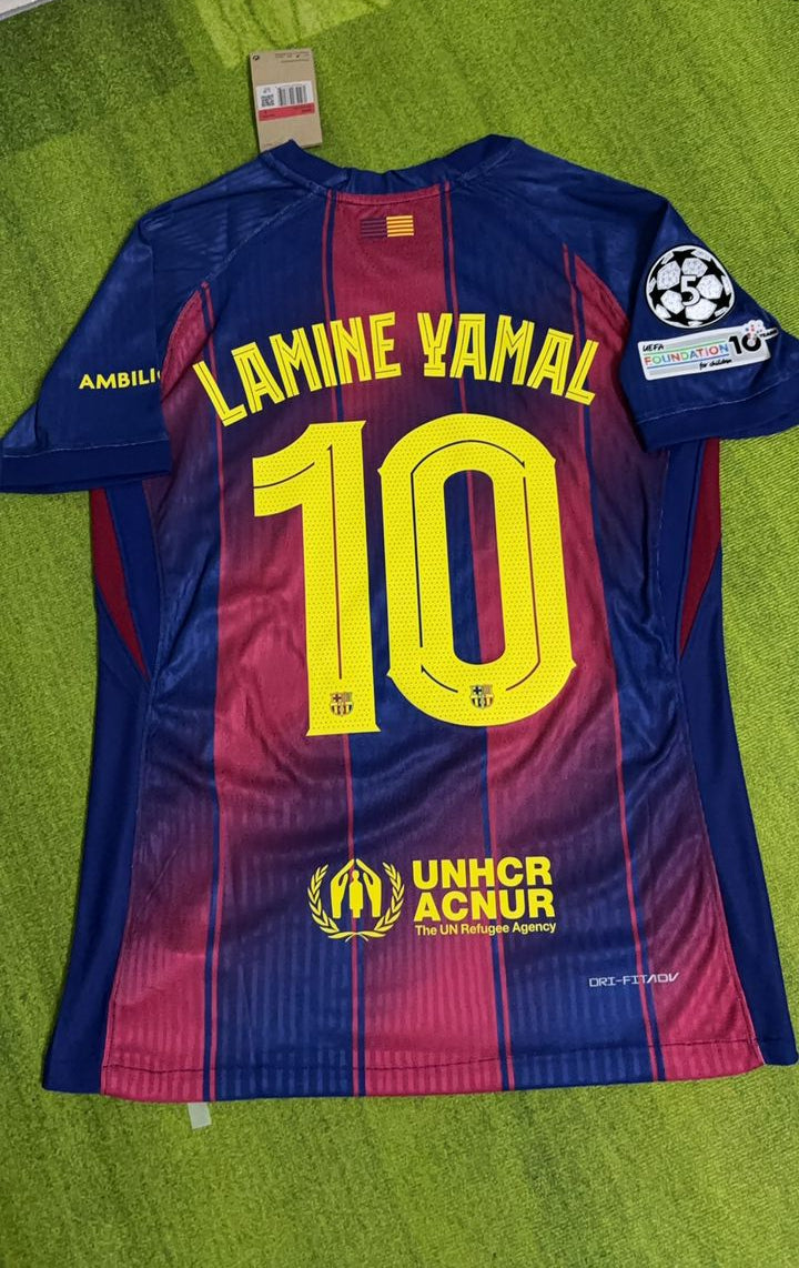 Lamine Yamal Barcelona Home Number 10 Home 2026 Football Jersey