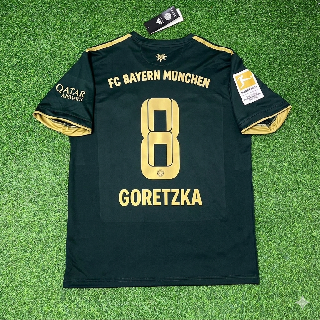 Leon Goretzka Bayern Munich 2021-2022 Oktoberfest Green Special Edition Football Jersey Kit