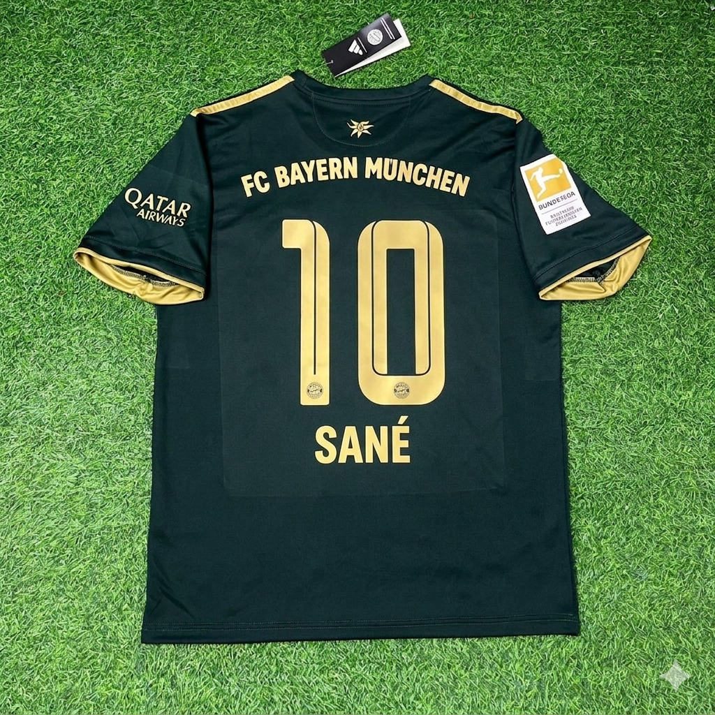 Leroy Sane Bayern Munich 2021-2022 Oktoberfest Green Special Edition Football Jersey Kit