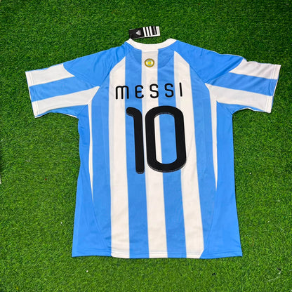 Argentina World Cup 2010 Lionel Messi 10- Retro Football Jersey