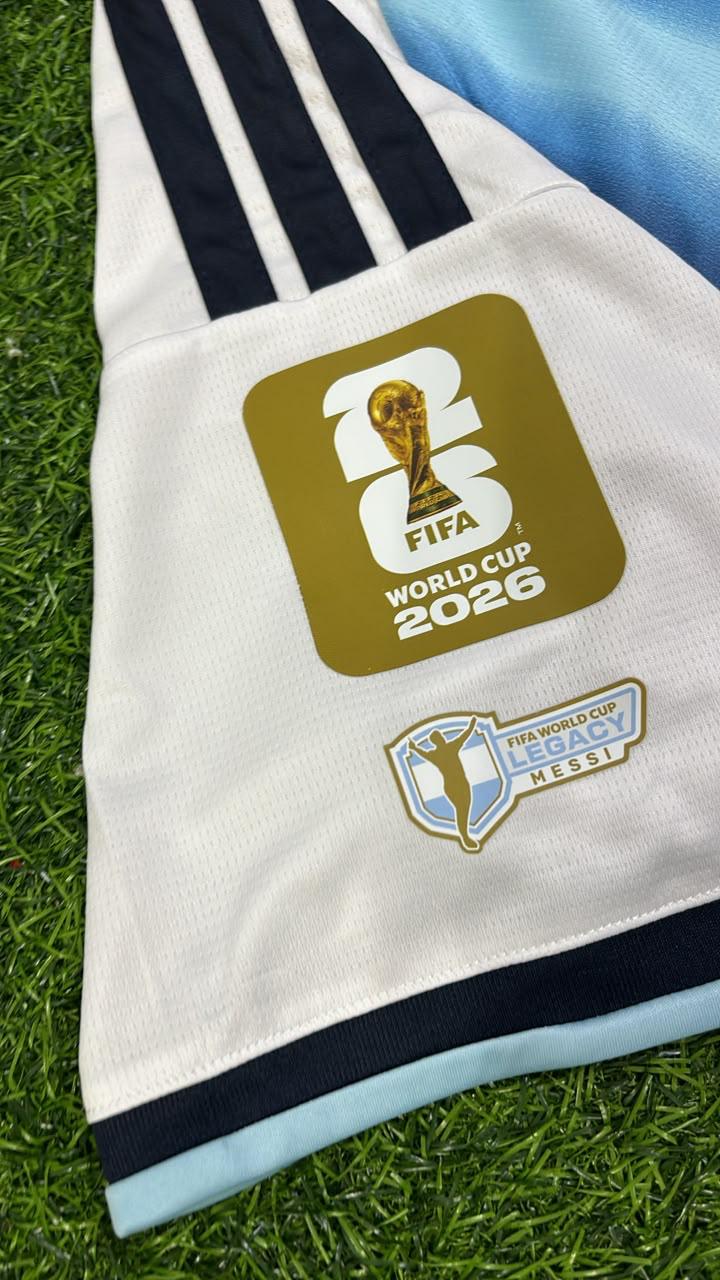 Argentina World Cup 2026 Lionel Messi Home Legacy Patch Football Jersey