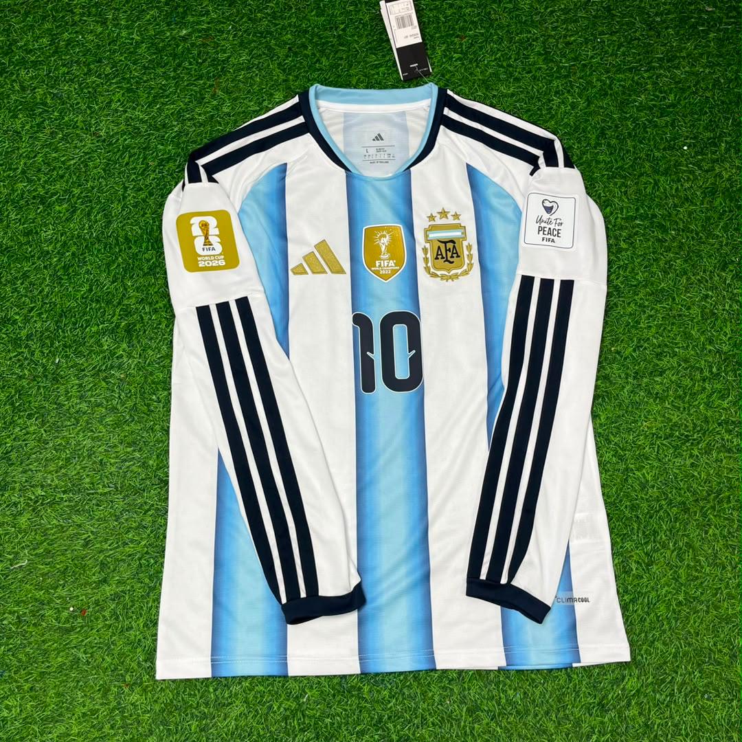 Lionel Messi #10 Argentina 2026 World Cup Long Sleeve Football