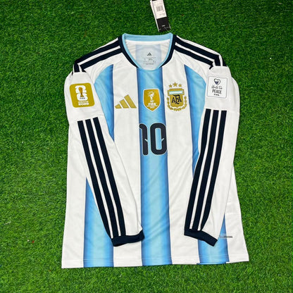 Lionel Messi #10 Argentina 2026 World Cup Long Sleeve Football Jersey Kit