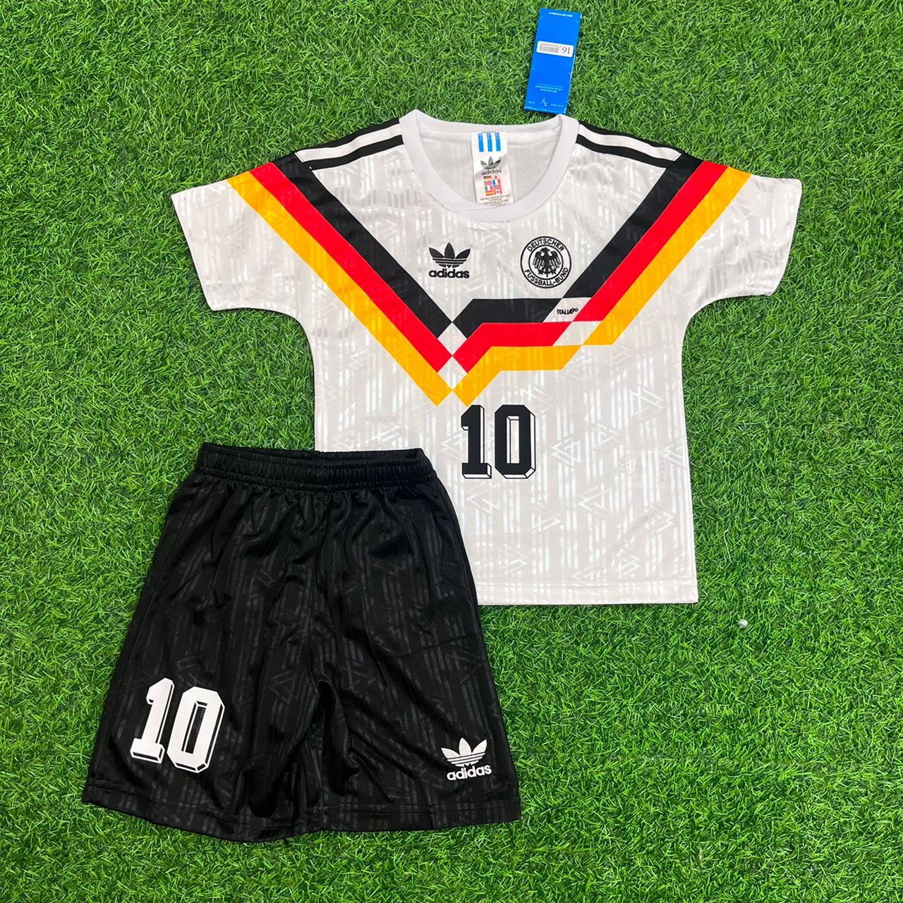 Lothar Matthäus Germany Deutschland Retro Kids Football Jersey - Deutschland Retro-