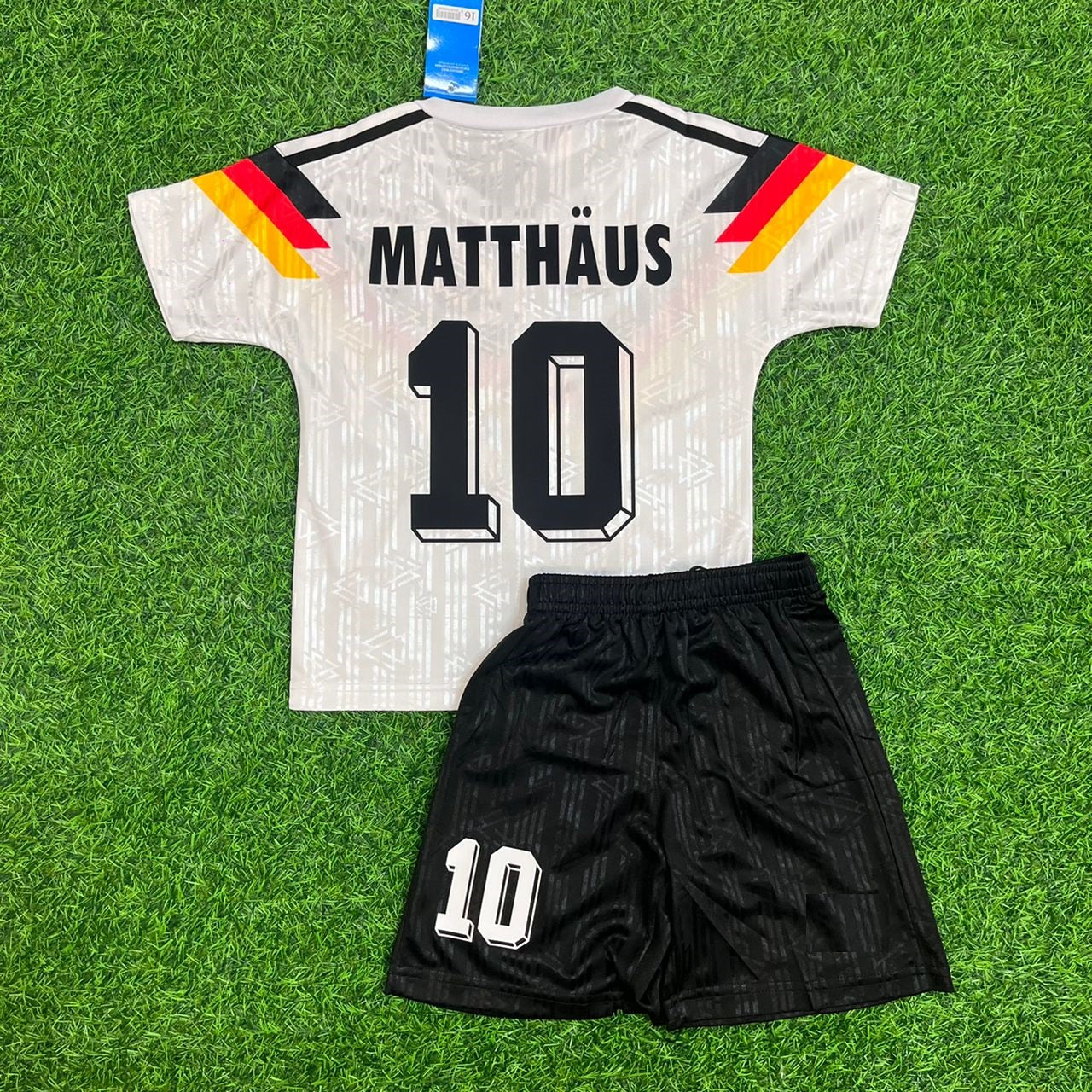 Lothar Matthäus Germany Deutschland Retro Kids Football Jersey - Deutschland Retro-