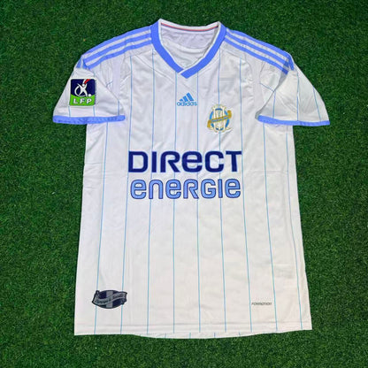 Mamadou Niang 11 Olympique Marseille 2010 White Retro Football Jersey Kit