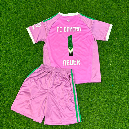Manuel Neuer Bayern Munich Pink Goalkeeper Football Jersey