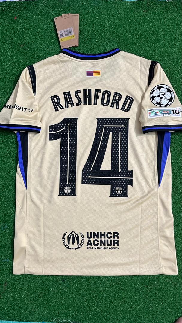 Marcus Rashford Barcelona Away 2026 Football Jersey