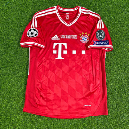 Mario Mandžukić #9 Bayern Munich 2013 Champions League Final Retro Football Jersey