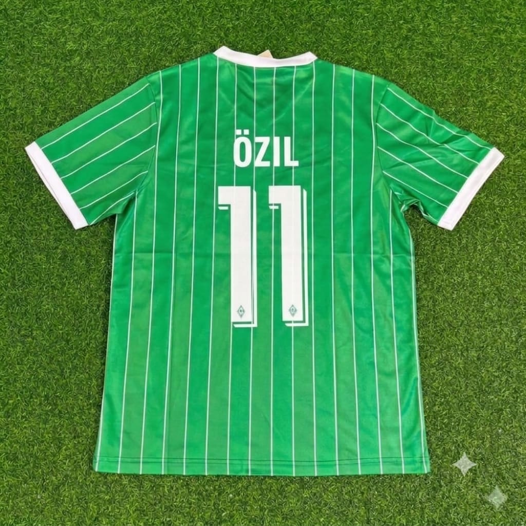 Mesut Ozil Werder Bremen Commemorative Heim Retro Fußballtrikot Jersey