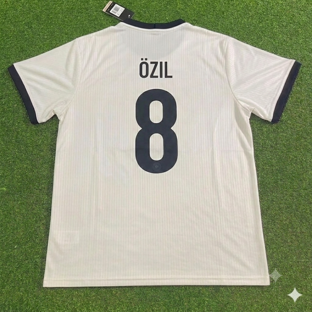 Mesut Özil Germany Deutschland 125 Year Special White Football Jersey Paradise Edition
