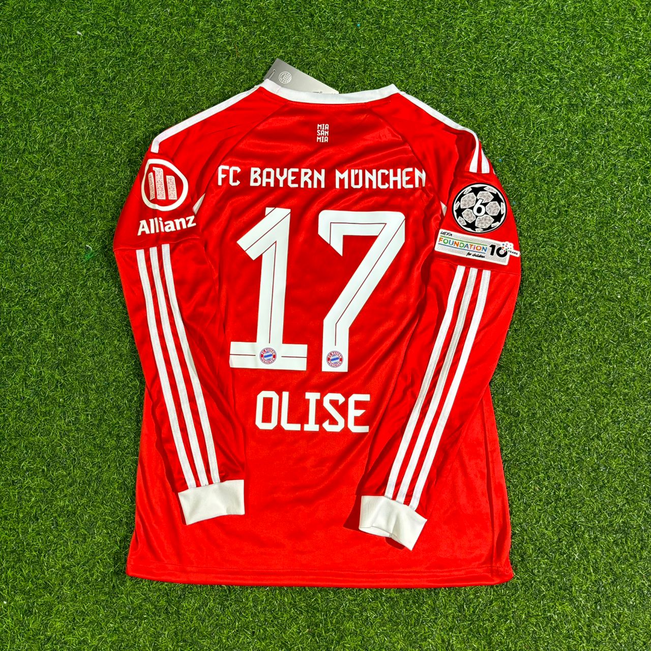 Michael Olise Bayern Munich 2026 Champions League Long Sleeve Football Jersey Kit