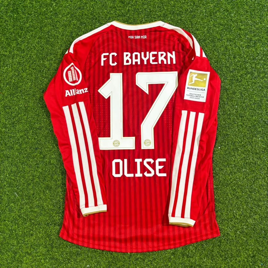 Michael Olise Bayern Munich 2027 Championship Long Sleeve Football Jersey Kit