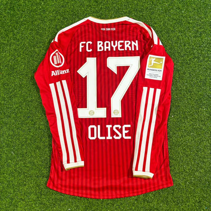 Michael Olise Bayern Munich 2027 Championship Long Sleeve Football Jersey Kit